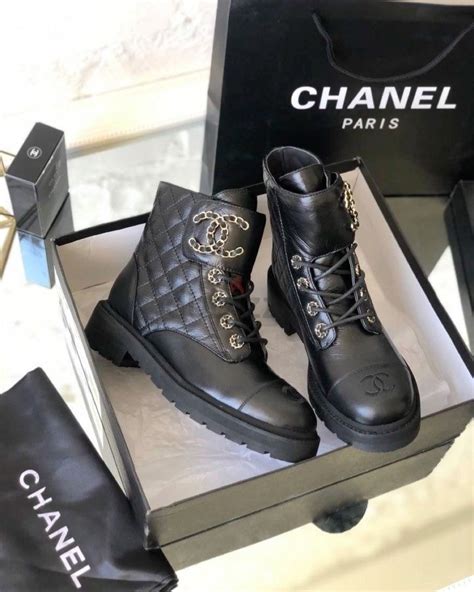 chanel suede boots blue|chanel quilted combat boots.